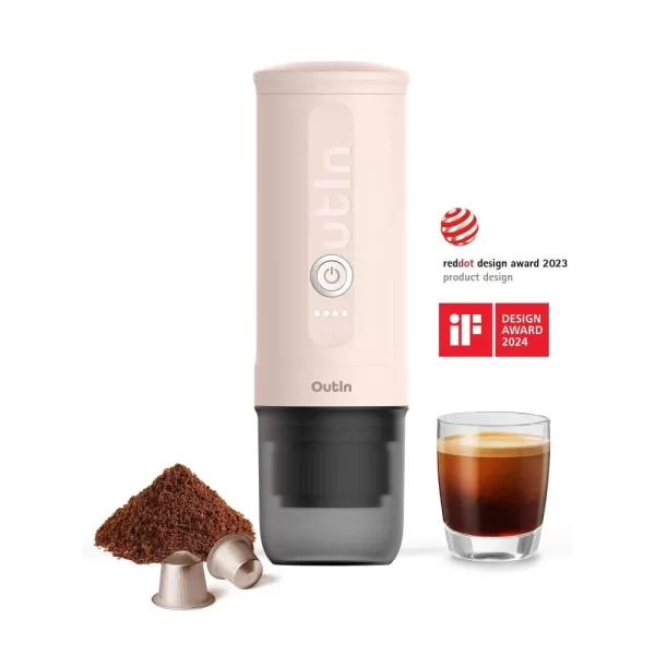 Máy Pha Cà Phê Outin Nano Portable Espresso Machine (Rose Quartz) X BCRF