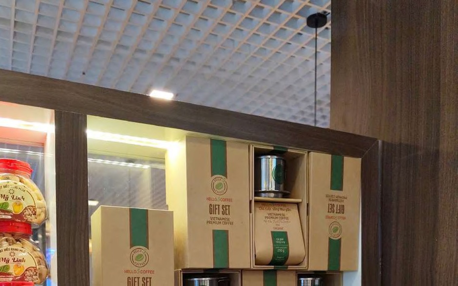 Sản phẩm Hello5 Coffee hiện diện tại kênh sân bay và bán lẻ