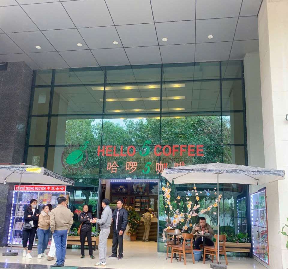 Không gian điểm phục vụ Hello5 Coffee cho kênh HORECA và văn phòng